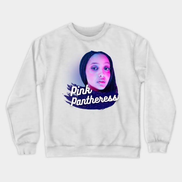 PinkPantheress Singer - Break it Off - Hyperpop Girl Crewneck Sweatshirt by AlmiranWhite